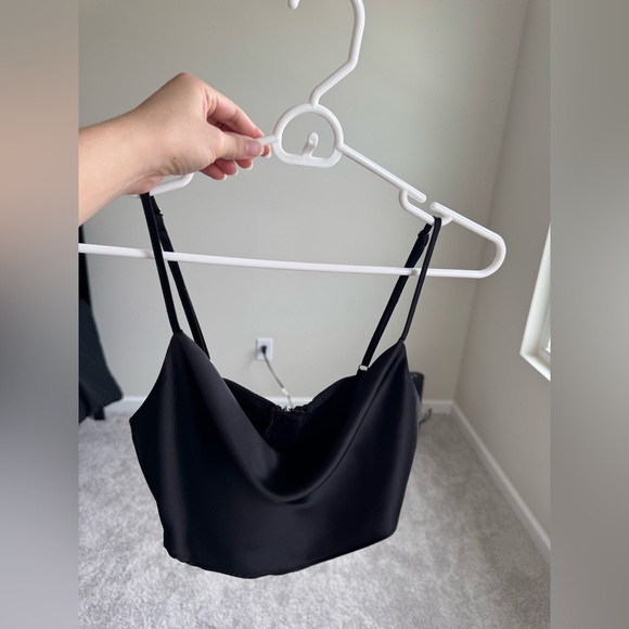 Satin Crop top cowlneck XS - Picture 1 of 3